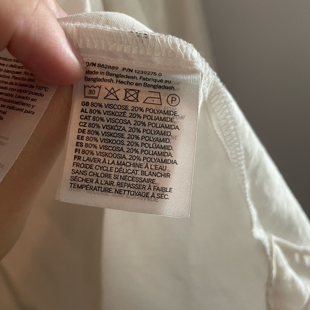 H&M Sheer White Blouse - Picture 6 of 6